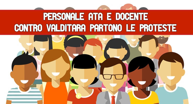 Personale Ata e Docente contro Valditara 