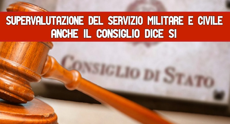 Supervalutazione del Servizio militare e civile 