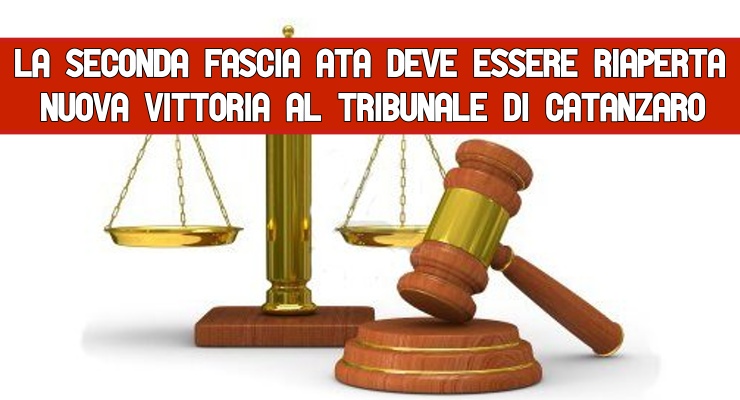 La Seconda fascia Ata deve essere riaperta