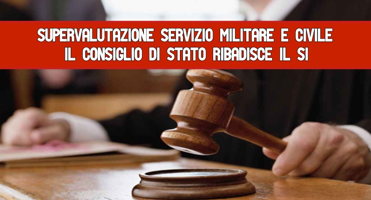 Supervalutazione servizio militare e civile