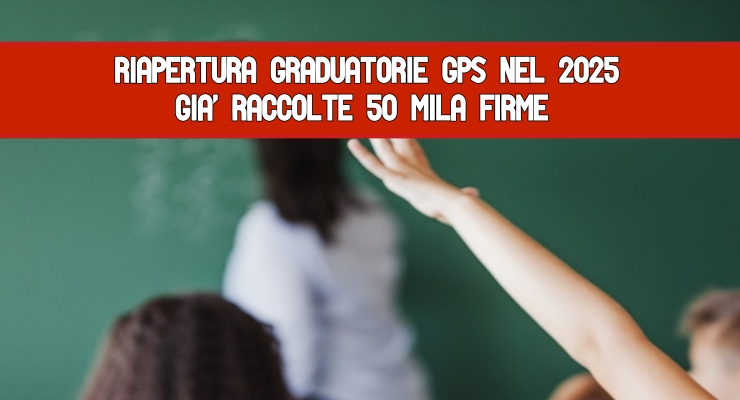 Riapertura graduatorie Gps nel 2025