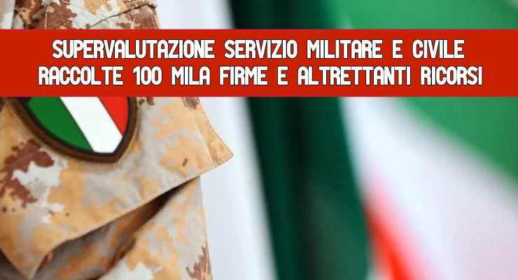 Supervalutazione servizio militare e civile 