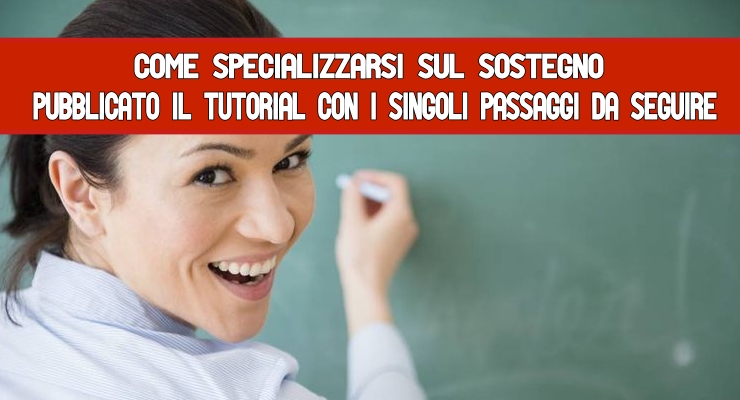 Come specializzarsi sul Sostegno 