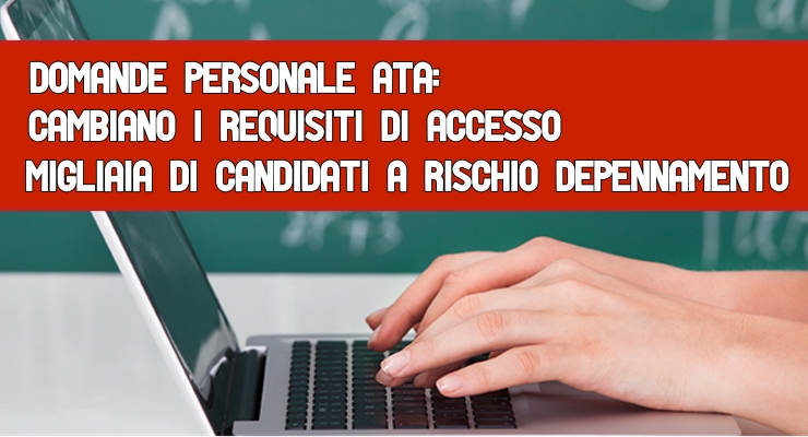 Domande personale Ata: Cambiano i requisiti di accesso 