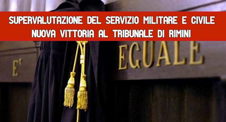 Supervalutazione del Servizio militare e civile