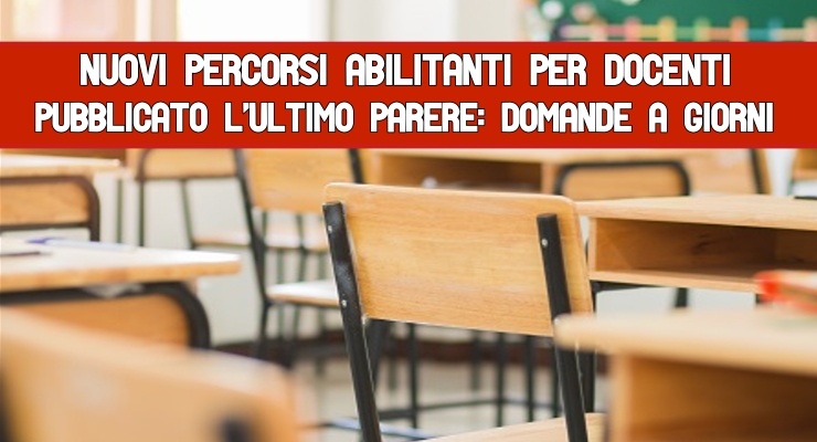 Nuovi percorsi abilitanti per docenti 