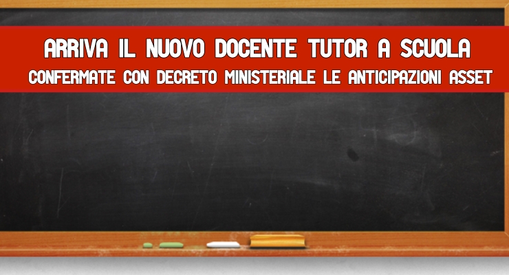 Arriva il Nuovo Docente Tutor a Scuola 