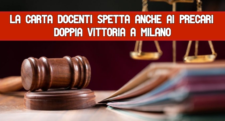 La Carta docenti spetta anche ai precari