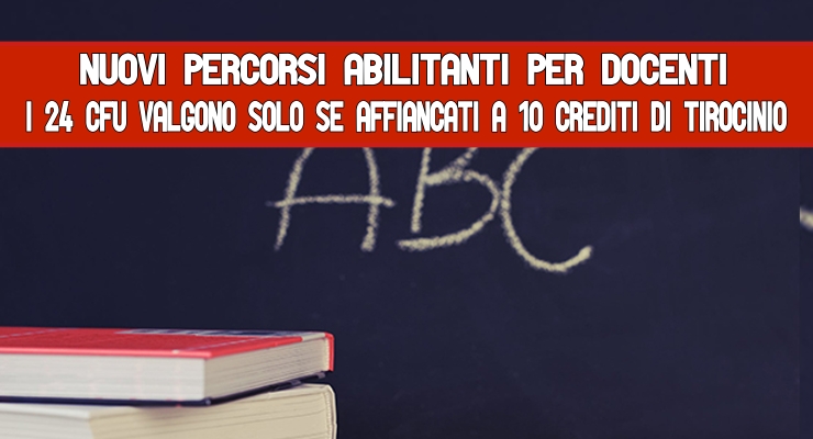 Nuovi percorsi abilitanti per docenti I 24 Cfu 